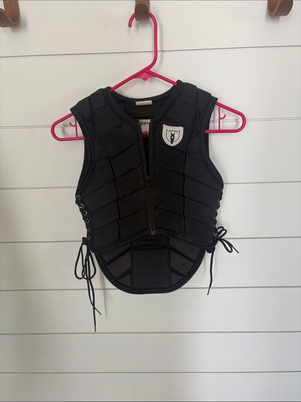 Tipperary Kids Eventer Padded Riding Vest - Black